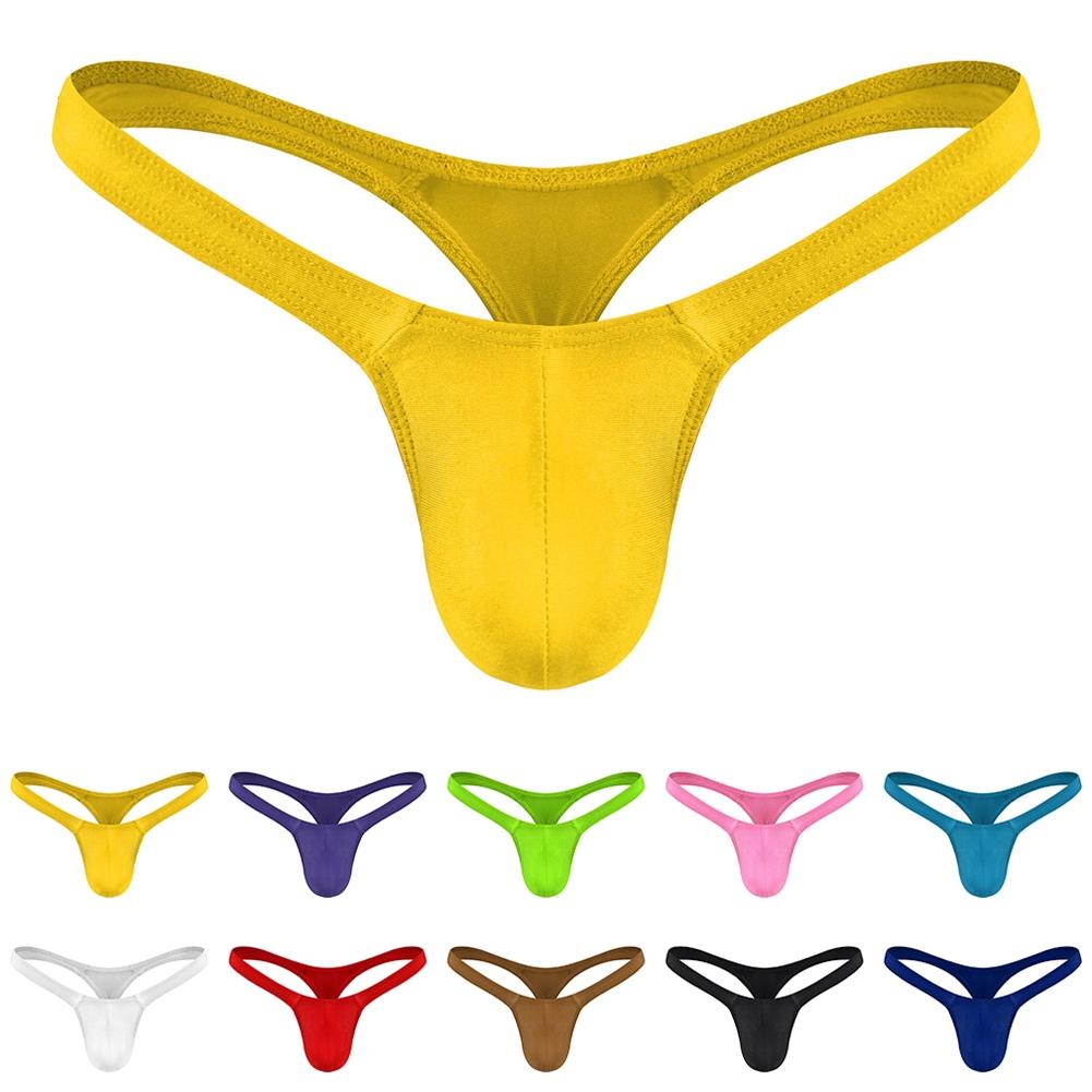 Low-rise Mens Underwear Polyester Slimming Soft Solid