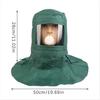 1Pc Industrial Labor Work Protection Canvas Sand Blasting Hood Anti Wind Anti Impact Mild Blasting Polishing Mask