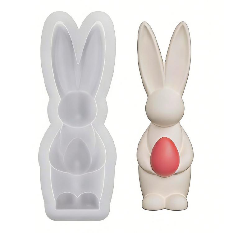 

Easter Themed Silicone Candle Mold Eggs Rabbit Silicone Molds for Epoxy Resin Making Candle Soap Chocolate Cake Baking