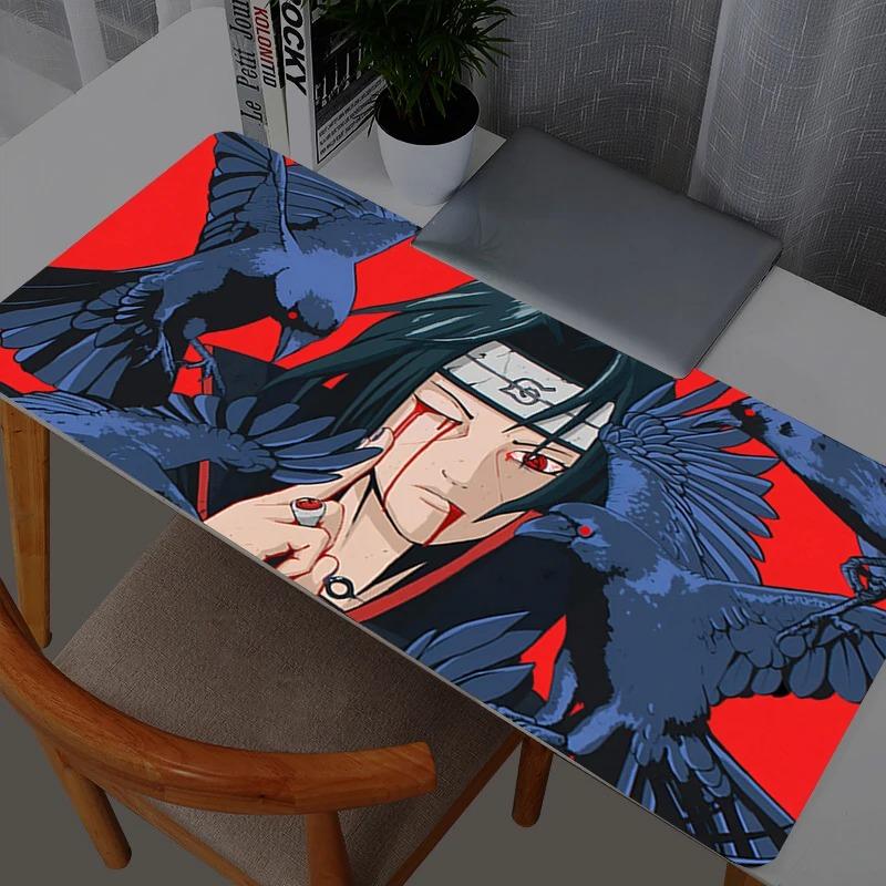 Naruto Itachi Uchiha Mouse Pad Gamer PC Computer Large X XXL Desk Mat Keyboard Anime Gaming Accessories Mousepad Carpet