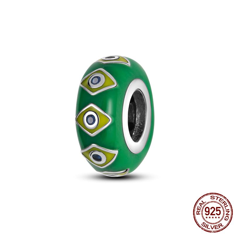 S925 Sterling Silver Clasp Silver Charms Silicone Spacer Beads Safety Chain Fit Original  Bracelet  Jewelry Women New In