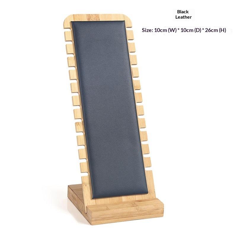 Bamboo and Wood Necklace Display Stand, Pendant Stand, L-shaped Vertical Jewelry Stand, Removable Jewelry Display Board, Jewelry Display Props