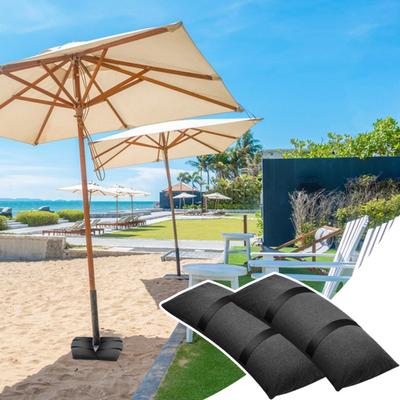 2 Stück Schirmständergewichte für den Außenbereich, nachfüllbare Sandsäcke, wasserabweisend, UV-beständig, hochdichter Stoff, Sandsäcke für Terrassenmöbel
