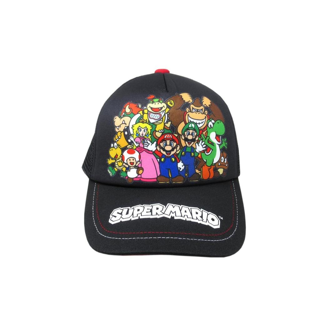 Bandai Co. Ltd. Genuine Product Super Mario Cap Hat Sun Protection Adult Women Men Logo Embroidery Stylish Kids Luigi Bowser Yoshi