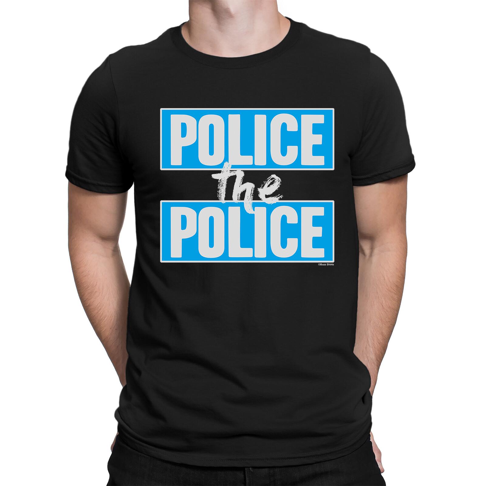 Mens POLICE The POLICE T-Shirt Protest Politics Peace Rally Corruption S