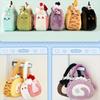 Borsa a tracolla in peluche Lolita carina Borsa a tracolla morbida e dolce con animale imbottito Borsa a mano versatile Kawaii per ragazze