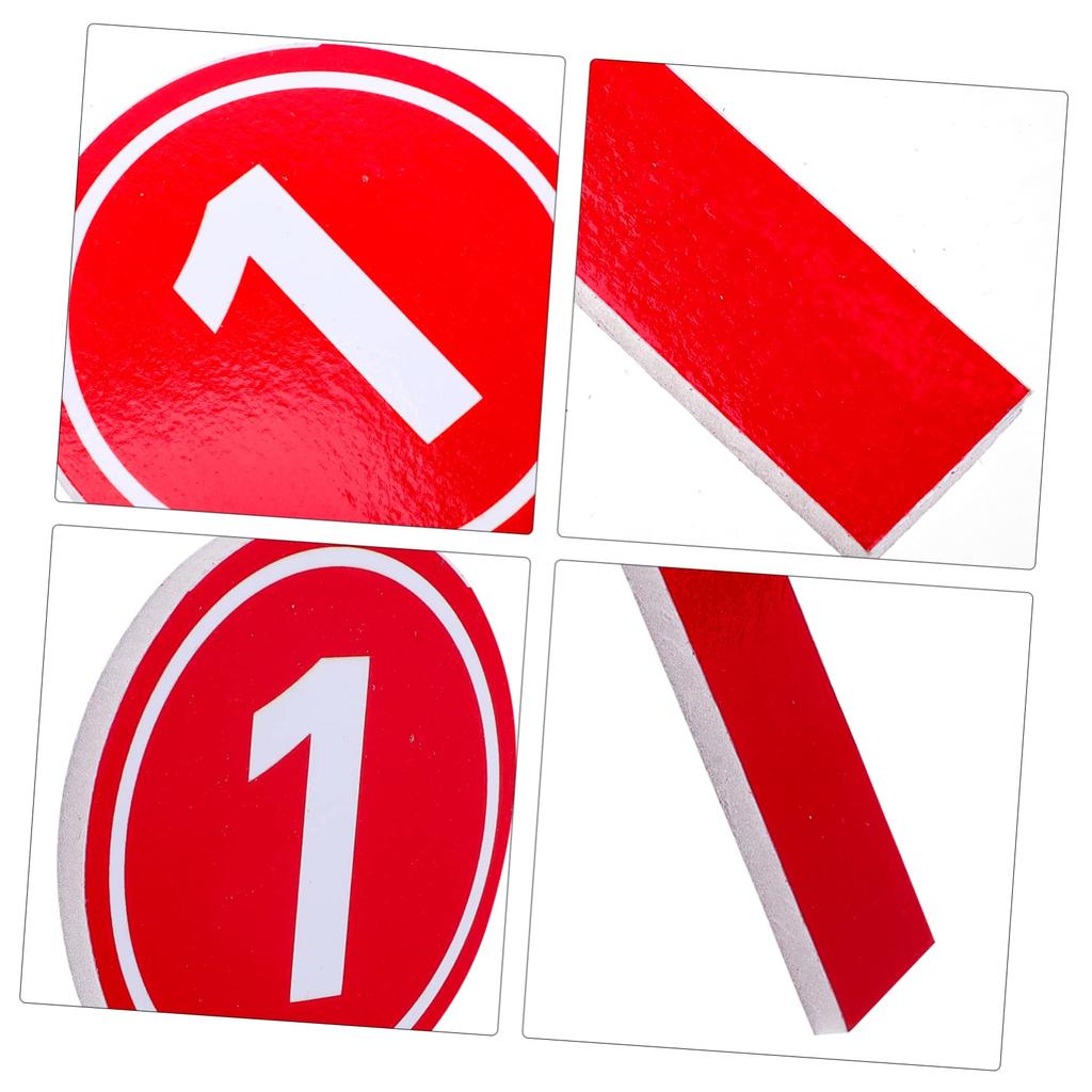 TEHAUX 10-Piece A-Piece Number Plate Score Holder, Large, Practical Handheld Paddle Game, Small Whiteboard Score Reporter Paddle, Small Whiteboard