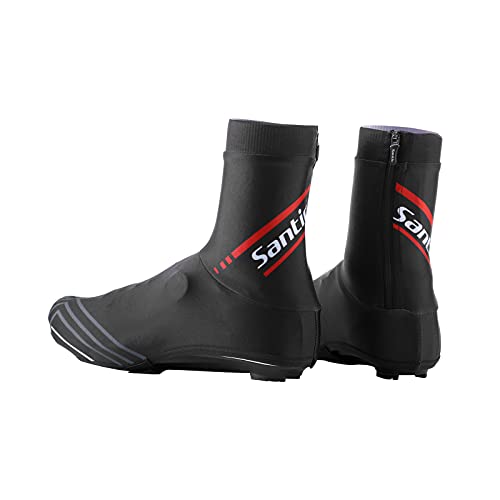 Santic Cycling Overshoes, Dustproof Cycling Shoe Covers, MTB Bike Overshoes, Cycling Gaiters with Zipper