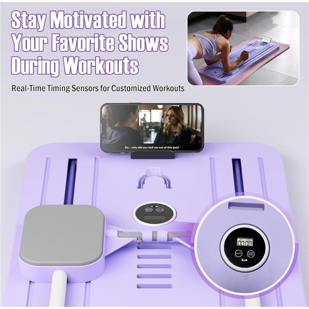 Automatický zpětný / Břišní posilovací válec Domácí posilovací nástroj pro celé tělo Multifunkční fitness deska