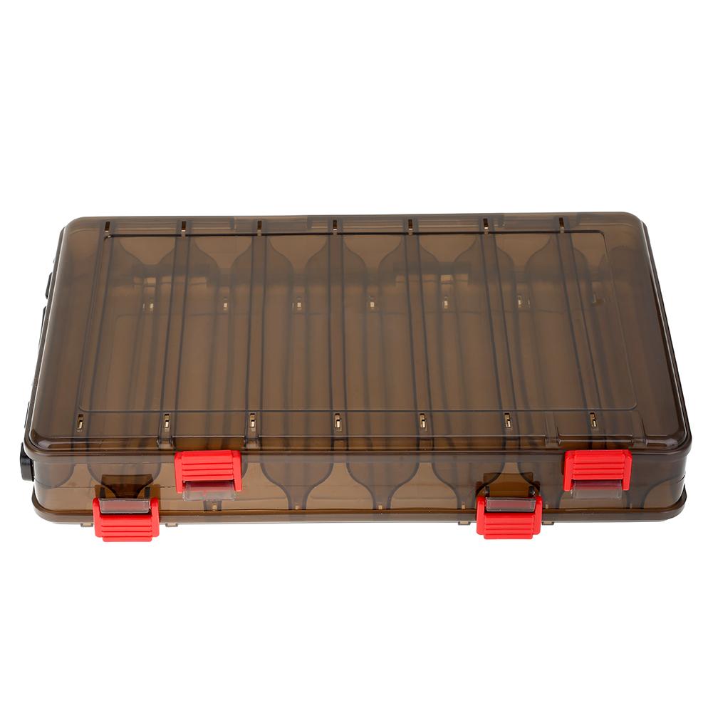 Outdoor Portable Fishing Tools 14 Compartments Plastic Fish Baits Box Lures Carrying Case