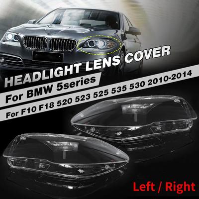 Auto Headlamp Cover For BMW F10 F18 5 Series 528i 530i 535i 2010-2017 Car Front Headlight Lens Cover Shell Headlamp Clear