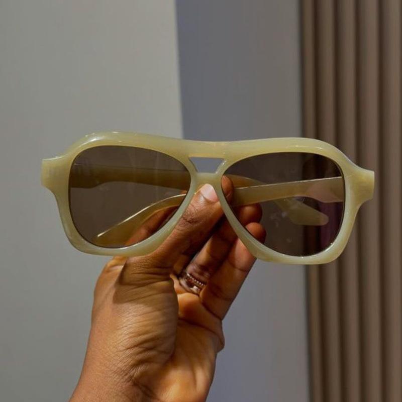 Big Frame Luxury Brand Designer Square Vintage Pilot Sunglasses Women For Men Punk Popular Oversized Outdoor Sun Glasses Uv400