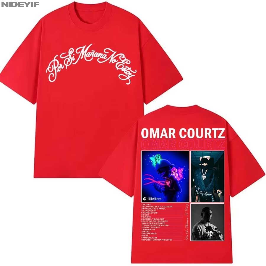 OMAR COUTZ 2026 TOUR ALBUM T shirt for Unisex Women Hiphop Streetwear Oversized Tops 100 Cotton TShirt KHAKI OC9