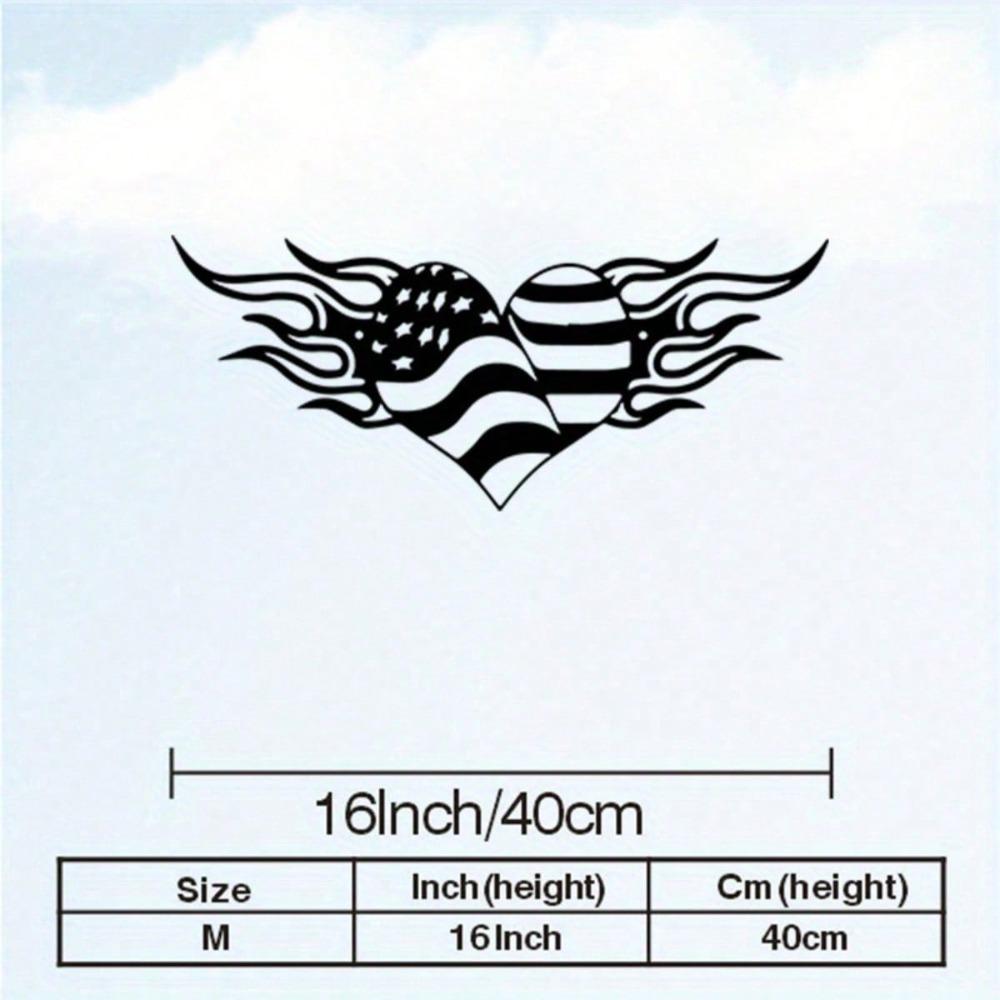 Patriotic American Flag Metal Wall Art Rustproof Iron Decor for Living Room Office Gift