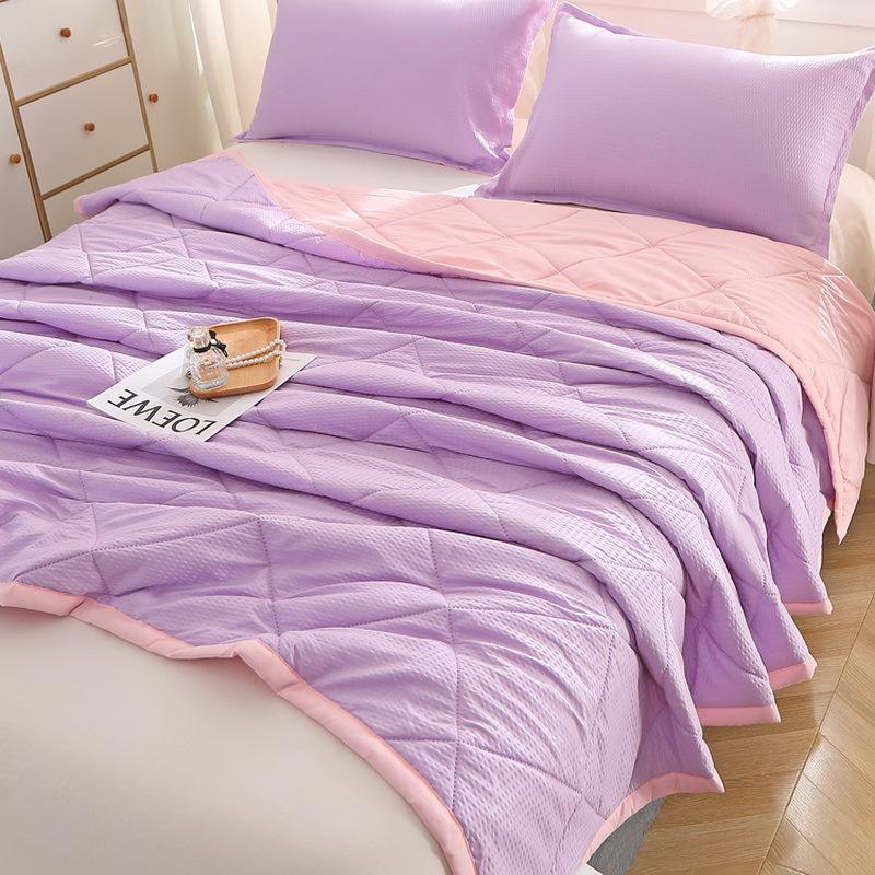 

1 шт. Летнее охлаждающее одеяло, пригодное для машинной стирки, односпальное, двухместное, односпальное, мягкое, дышащее, кондиционер, одеяло для кровати, дивана, тонкое одеяло 200x230cm 1pc