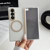 with Glass Screen Protector Case For Samsung Z Fold 8 Galaxy Z Fold 7 6 5 Magnetic Ring Central Axis Matte Protective Cover