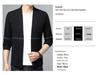 Men's Slim-Fit Knitted Cardigan - Korean Style Fashionable Long Sleeve Sweater Jacket for Spring/Autumn 2025.
