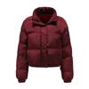 Women Jacket Winter Thick Warm Cropped Puffer Parkas Coat Long Sleeve High Neck Loose Casual Cotton Short Coat Jacket