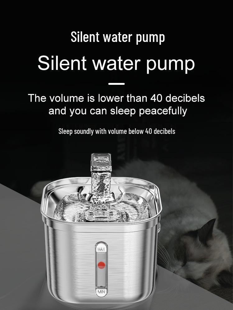 Stainless Steel Automatic Pet Water Fountain with Smart Sensor and Filtration for Cats and Dogs
