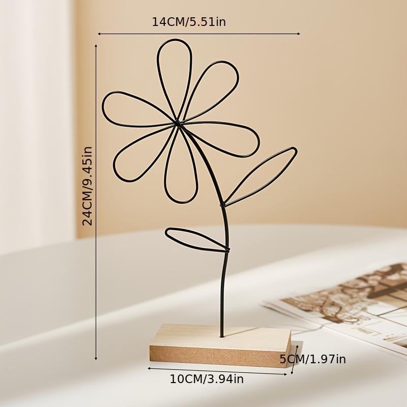 

Iron Flower Ornament Desktop Art Iron Ornament Decorations Art Crafts Ornaments Sturdy Rustproof Table Art Home Decor With
