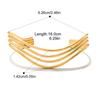  Distinctive Stainless Steel Metal Multi-layered Line Hollow Open Bracelet Bangle Fashion Women Trendy Jewelry Bijoux