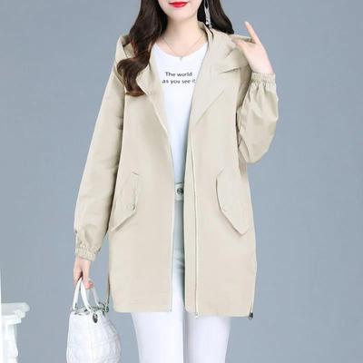 Frühlingsmode Lässige dünne mittellange Damenjacke