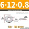 Extra Large Galvanized Metal Flat Washer - Thickened Round Screw Washer M6-M16