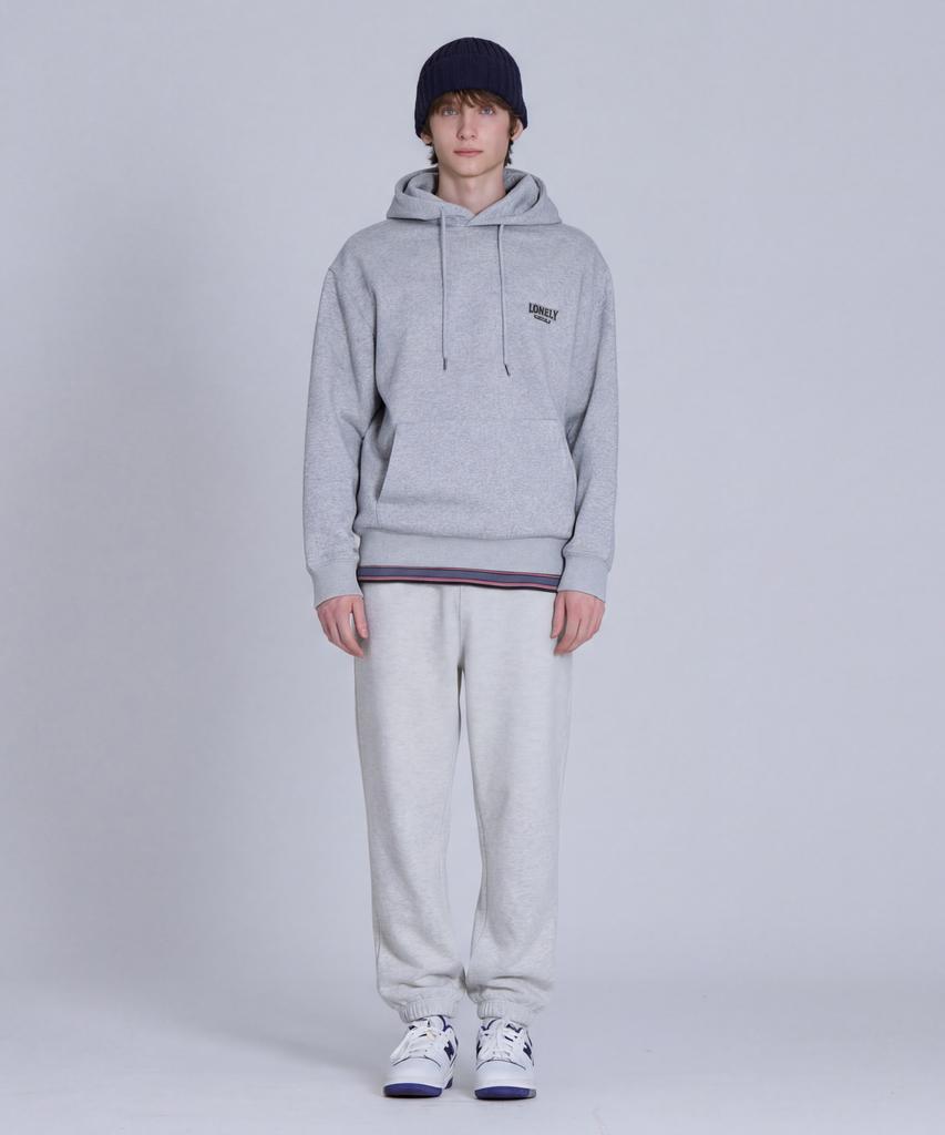 BASIC HOUSE Brushed Terry Jogger Pants Light Gray Lapt7101