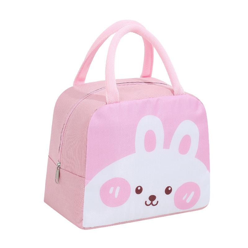 Cute Cartoon Stain-Proof Insulated Lunch Bento Bag–Portable & Durable for School/Commute