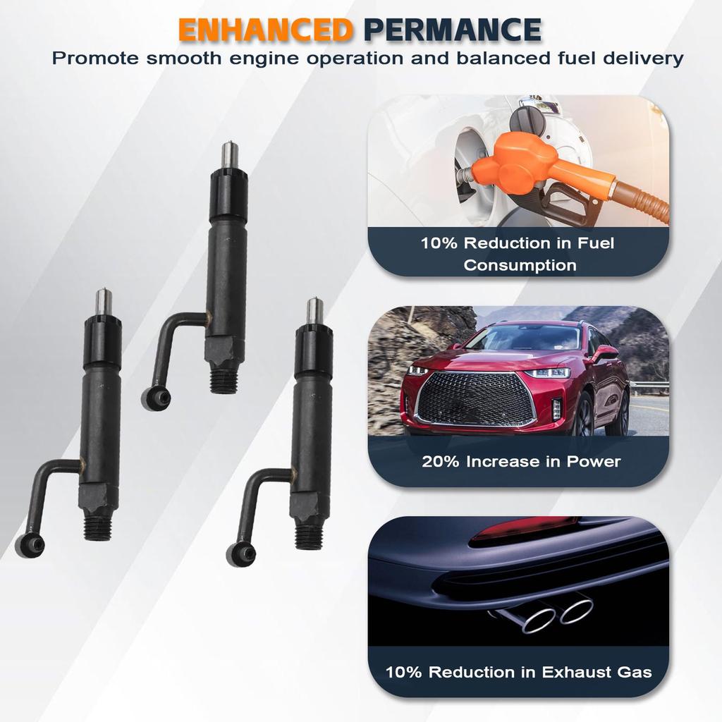 PANGOLIN 729004-53101 Fuel Injector 3pcs for Yanmar 3TNV84 3TNV88 3JH3CW Komatsu 3D88E S3D84 Aftermarket Parts