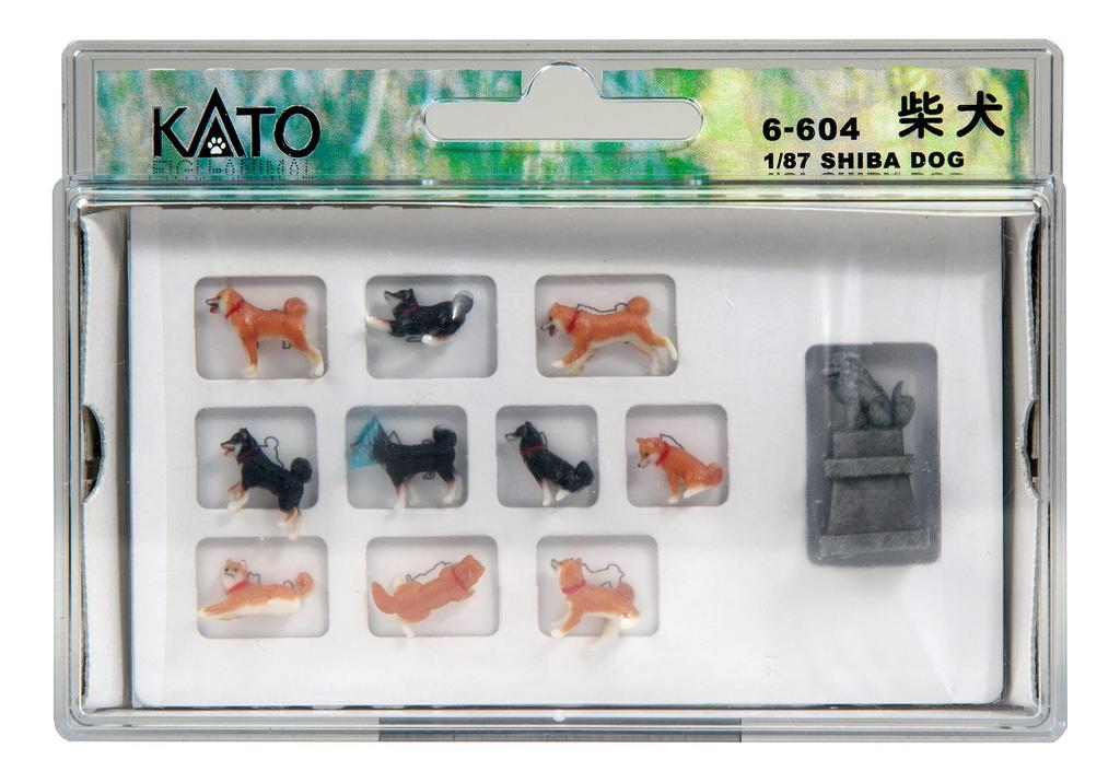 KATO HO-Spurweite 1:87 Shiba Inu Hundefiguren 6-604 Modellbahn-Layout-Zubehör
