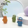 Creative Office Decoration Cute Ugly Mud Figure Desktop Decoration, Funny Resin Cartoon Personality Decor Statue, Hand-Painted Tabletop Sculpture for