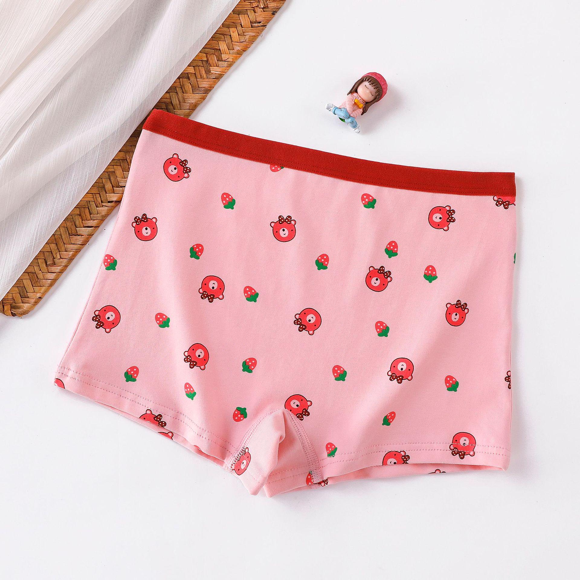 Pure Cotton Boxer Briefs for Girls, Ages 12-15 - Teen Student Shorts XL (For 80-100 lbs)