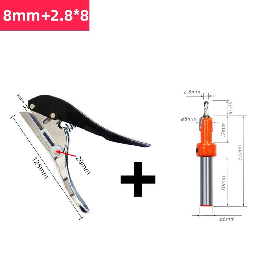Adjustable Depth Hole Punch Set Alloy Countersink Drill