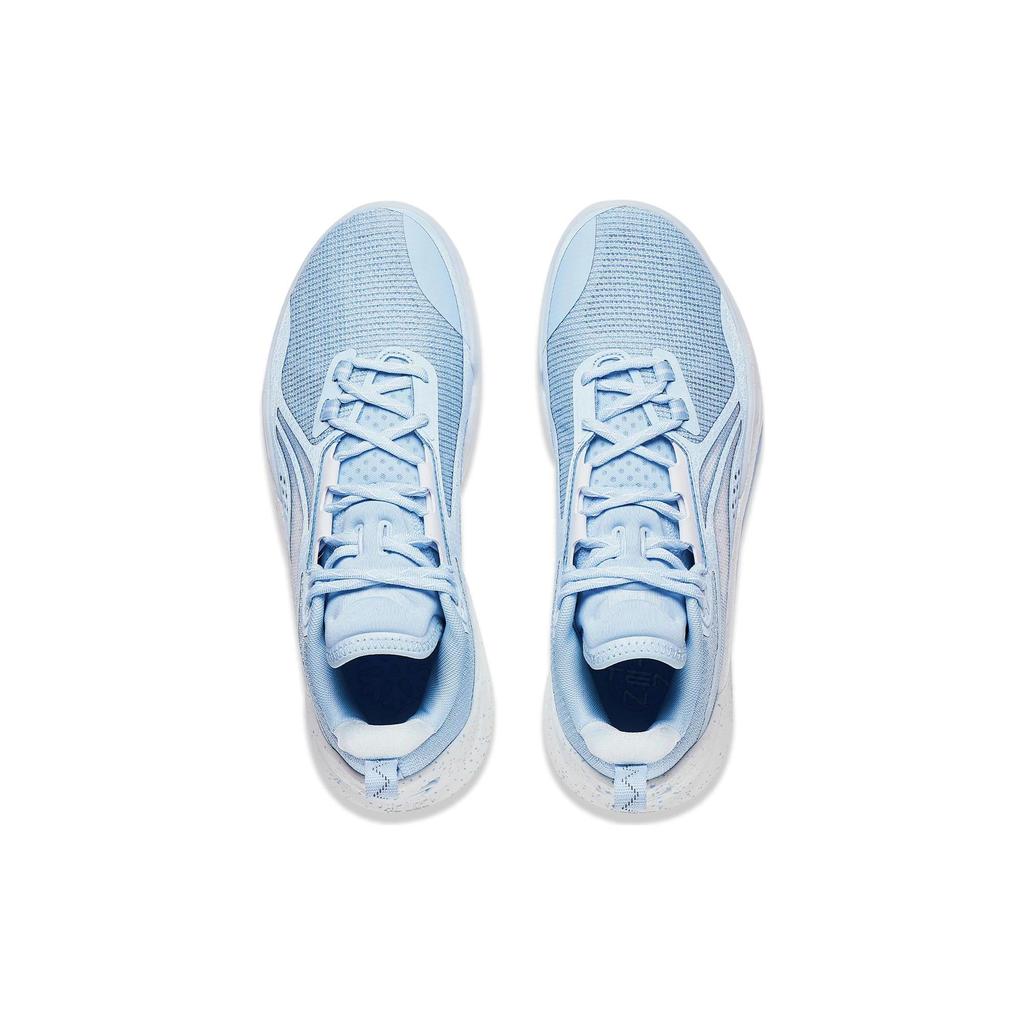 Li Ning Speed 10 Dämpfung Rutschfest Abriebfest Atmungsaktiv Niedrig geschnitten Basketballschuhe Herren Blau ABAT085-69