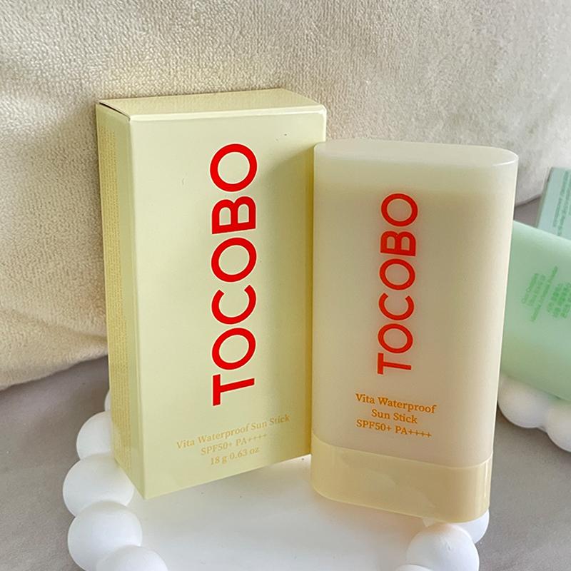 TOCOBO Sun Stick Collection Cotton Soft Waterproof Cooling Blue Green SPF50+ PA++++ Lightweight Portable Reapply Sunscreen Stick