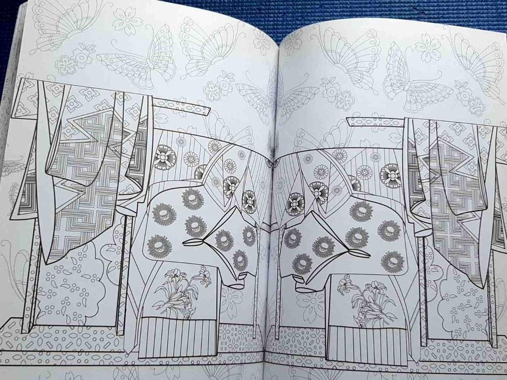 [USED] Foreign Books Coloring Book Art Therapy Japan: 100 Designs