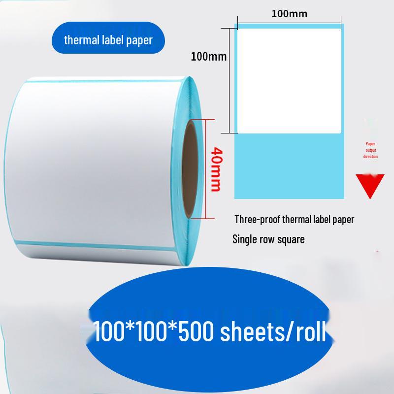 Durable Self-Adhesive Thermal Label Paper for Electronic Scales - Barcode Stickers (Sizes: 80x60, 50x40, 30)
