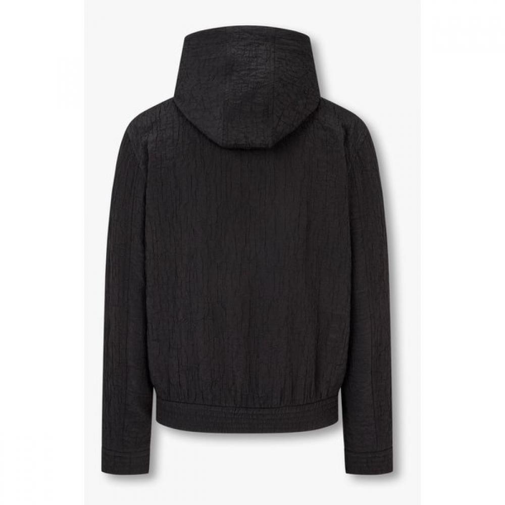 Emporio Armani Men S Hooded Jacket Crinkle Detail  A515110016 