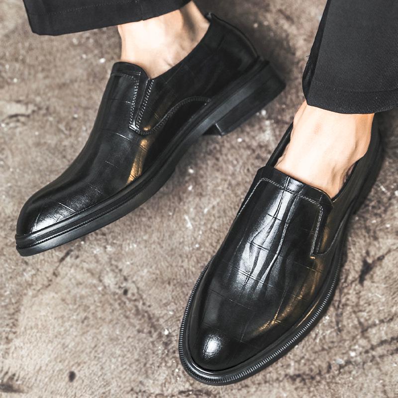 

Men s Summer Leather Business Casual Loafers - Trendy 2026 Fashion Slip-ons 40