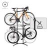 Homlly Free Standing Bike Bicycle Storage Rack Display with Basket (Hold 2/4 bikes)