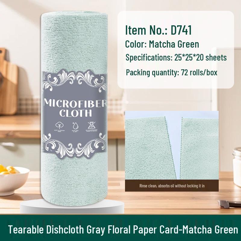 Thick Tearable Kitchen Towels - Absorbent & Easy-to-Clean Dishwashing Wipes