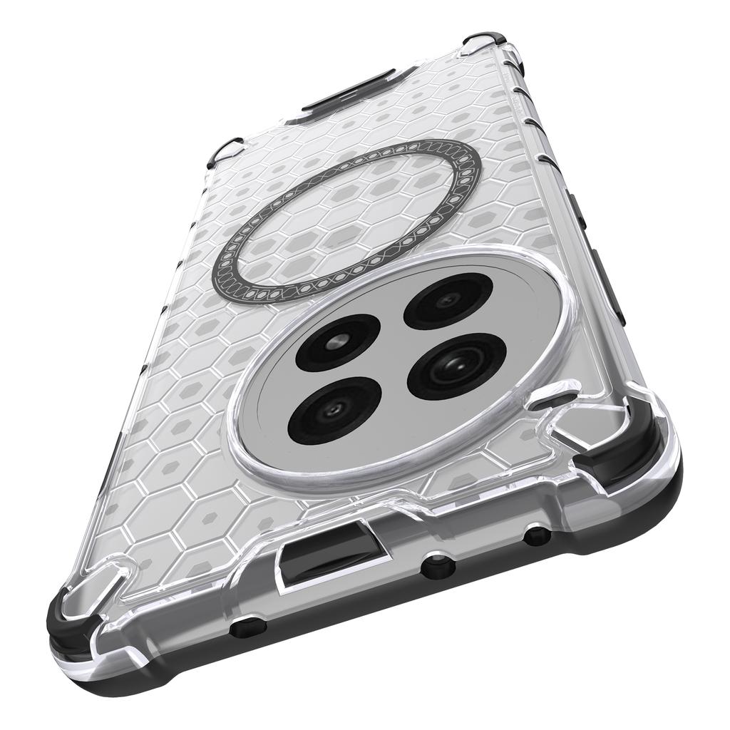 For OnePlus Ace 3 Pro 5G Magnetic Case Honeycomb TPU+PC Anti-Drop Phone Cover