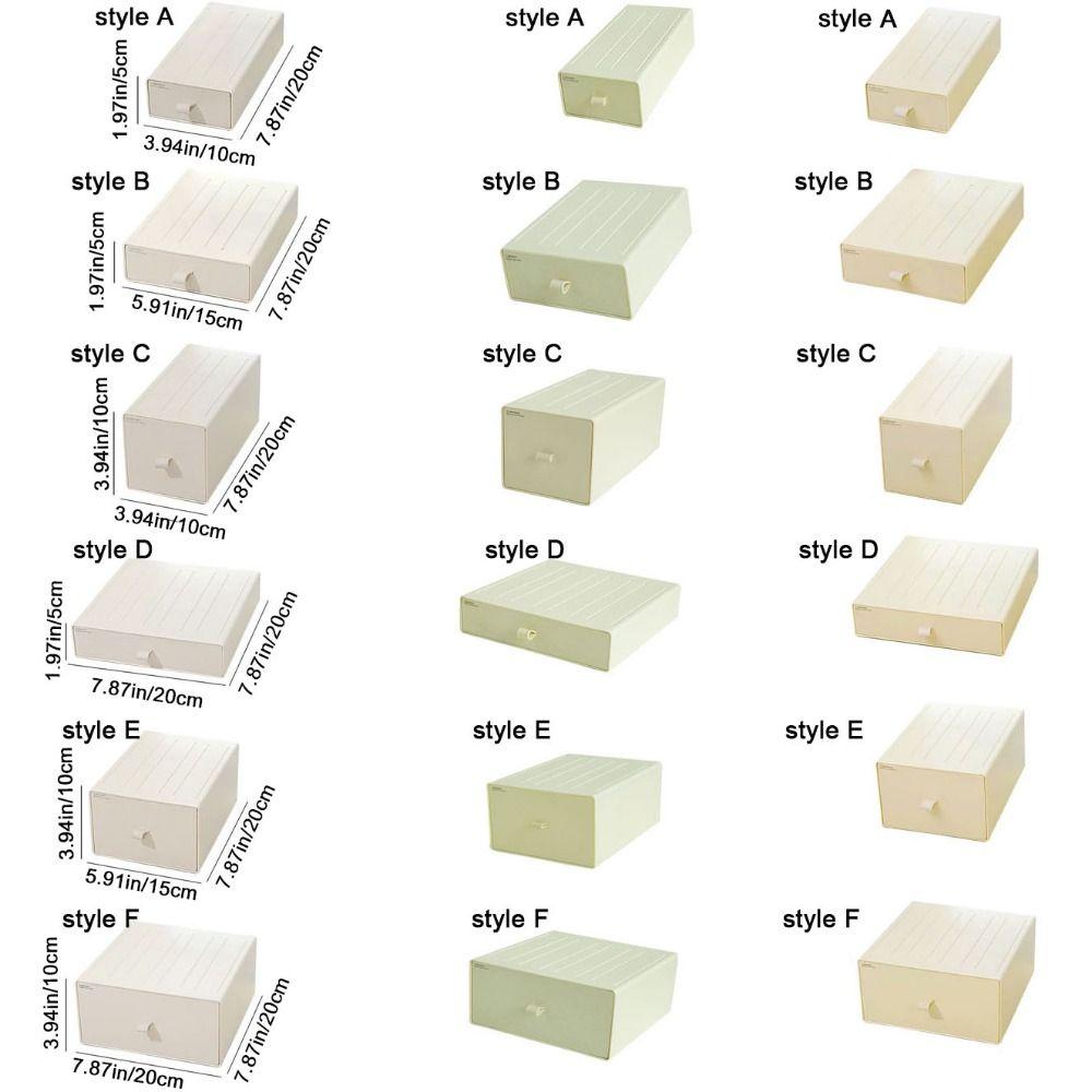 Stackable Cosmetic Storage Box Plastic Makeup Storage Container Stationery Storage Box  Office