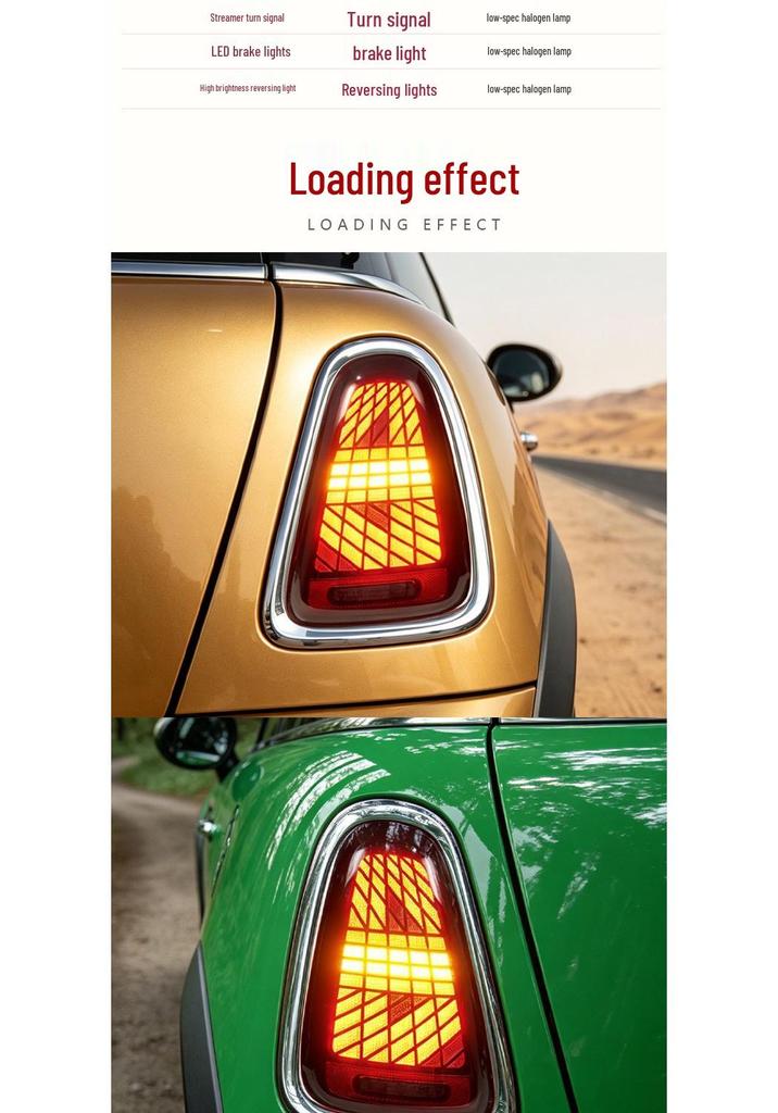 LED Flowing Turn Signal Rear Tail Light Assembly for 07-13 BMW MINI R56/R57/R58/R59.