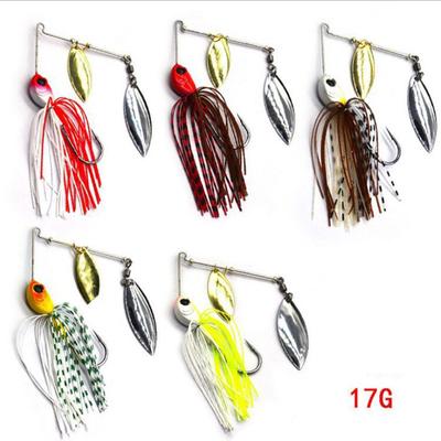 5 Stück Angelköder 12/17g Wobbler Köder Spinner Löffelköder für Hecht Peche Tackle Alle künstlichen Köder Metall Pailletten Spinnerbait