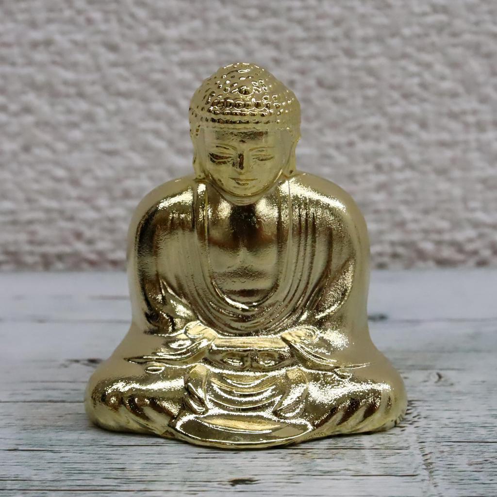 Japanese Souvenir Great Buddha inches cm in Made in Japan Statue, 1.6 (5.1 length), Gold,