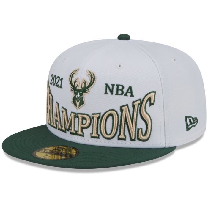 Casquette - New Era - 59Fifty - NBA CHAMPIONS Milwaukee Bucks - Blanc - Homme - Sportswear