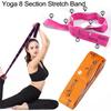Multi Stage Yoga Stretch Band Latin Dance Stretch Band Correct Posture 8 Grid Elastic Band Digital Band Pose Band