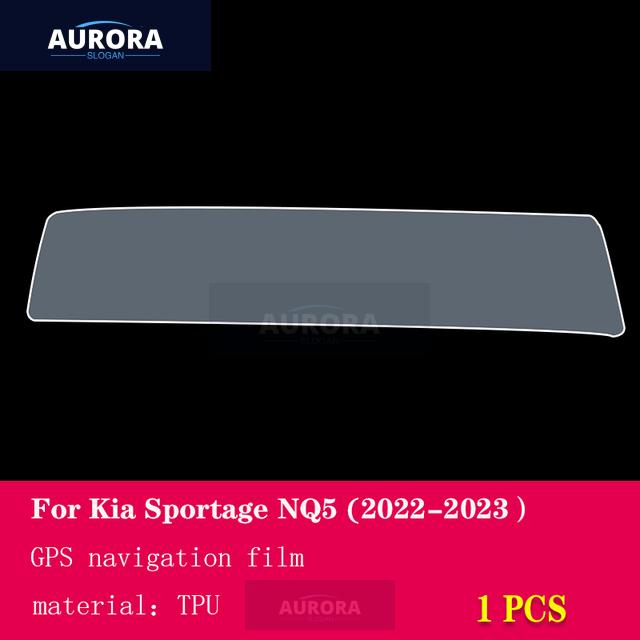 For Kia Sportage NQ5 - Car Interior Navigation Center Console Gear TPU Protective Film Anti-scratch Accessories Refit